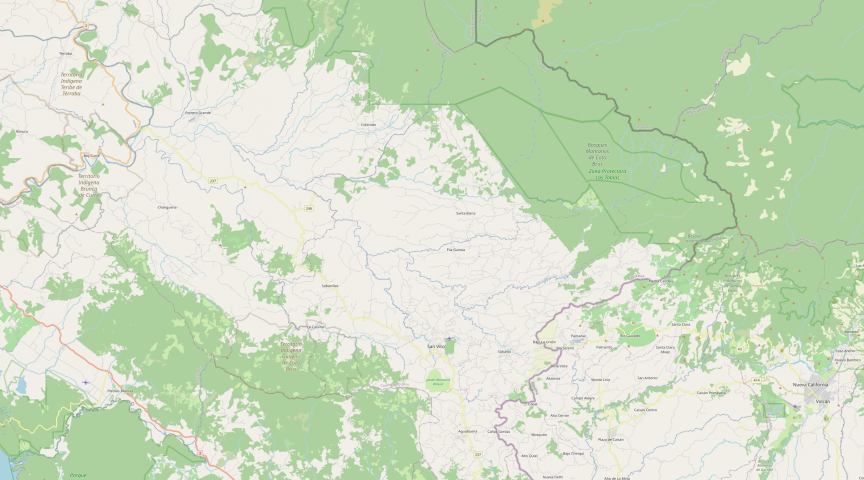 Coto Brus Map